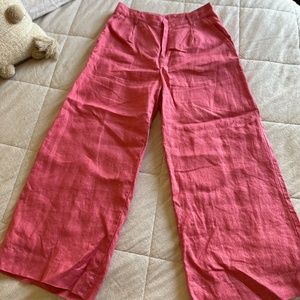 Reformation Petites Tommy Linen Pant in Snapdragon